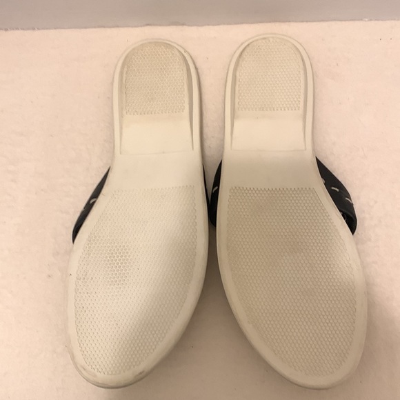 FIERAMOSCA & CO BLACK LEATHER/TAN SUEDE SANDALS::NWOTS NEVER WORN:SZ 7•5 BRAZIL - Picture 4 of 4